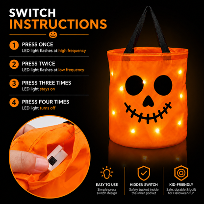 Auvella Light-Up Halloween Bag